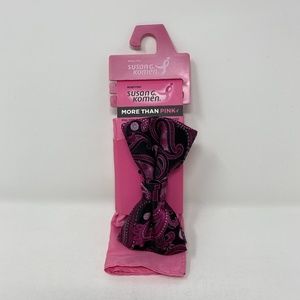 Susan G. Komen Bow Tie & Pocket Square Combo